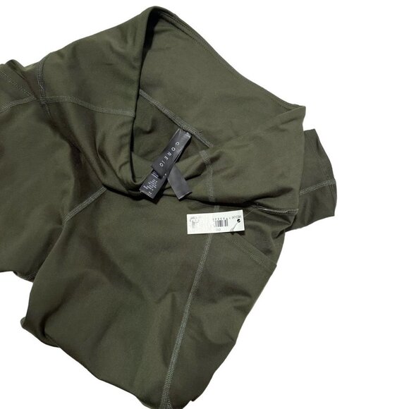 New Core 10 All Day Comfort High Waist Yoga Legging With Side Pockets Olive - Picture 7 of 8